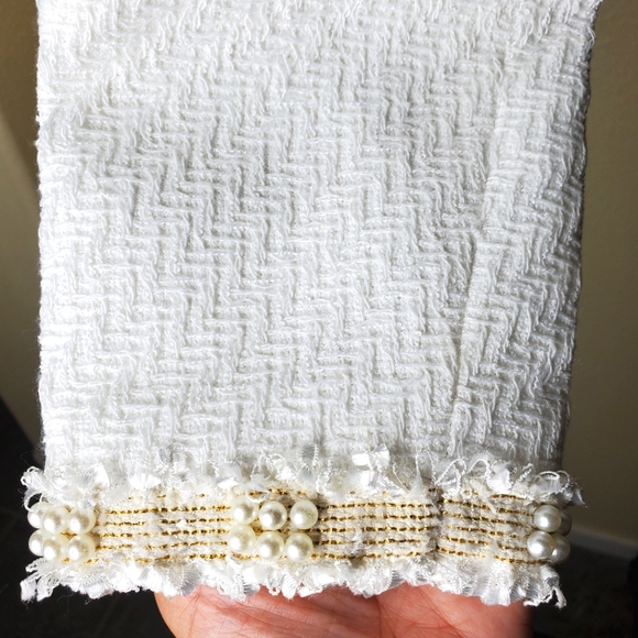 NWT Majorelle Cropped Jacket, White, XS - Picture 6 of 8